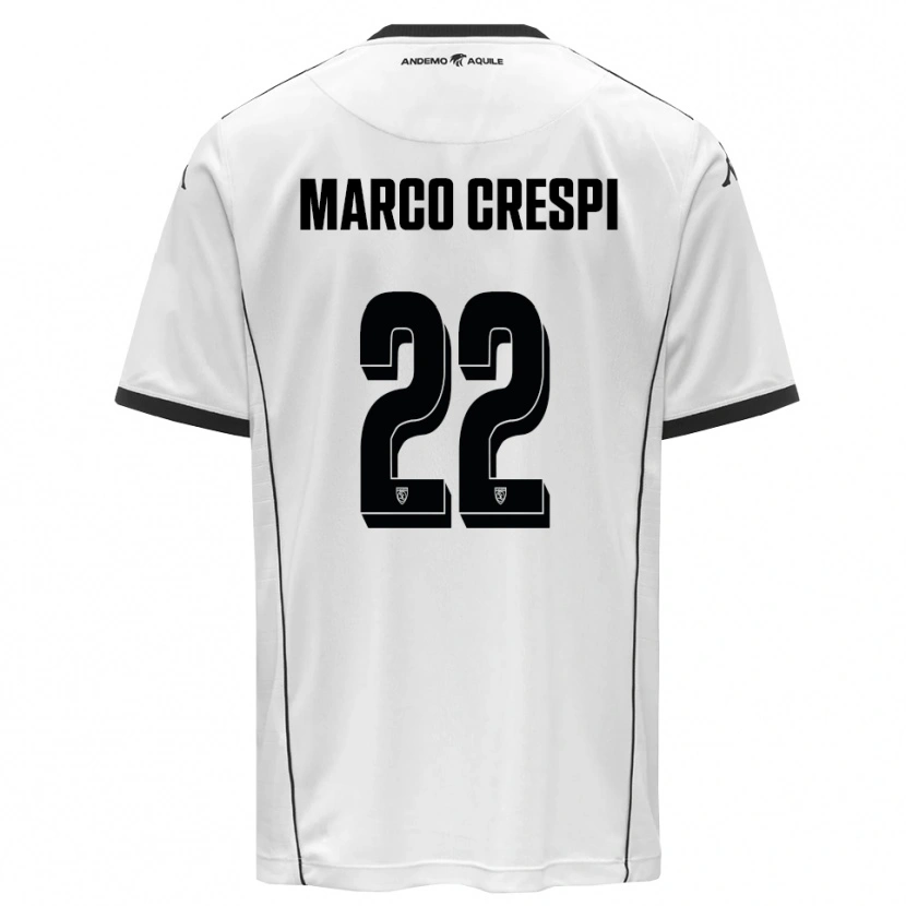 Danxen Criança Camisola Gian Marco Crespi #22 Branco Preto Principal 2025/26 Camisa Brasil
