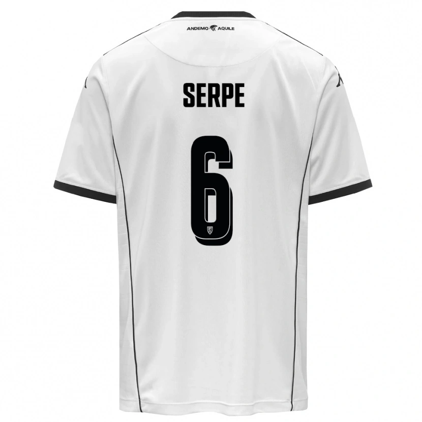 Danxen Criança Camisola Laurens Serpe #6 Branco Preto Principal 2025/26 Camisa Brasil
