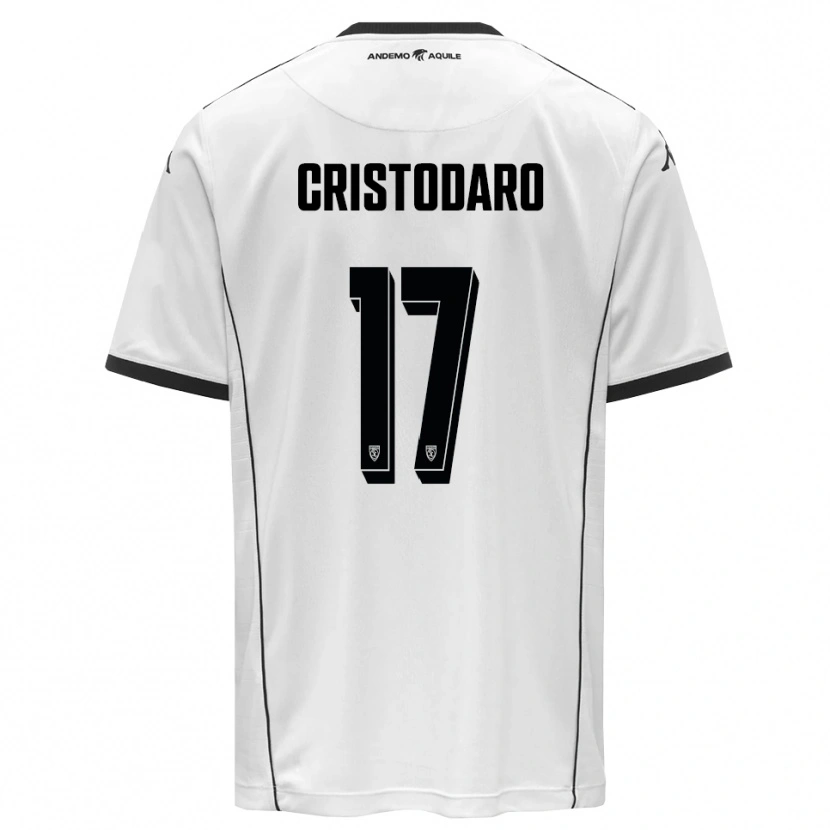 Danxen Criança Camisola Lorenzo Cristodaro #17 Branco Preto Principal 2025/26 Camisa Brasil