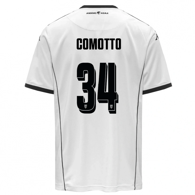 Danxen Criança Camisola Christian Comotto #34 Branco Preto Principal 2025/26 Camisa Brasil