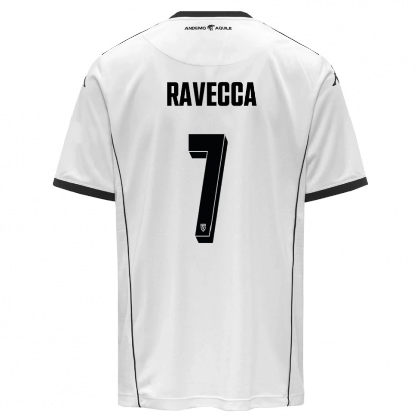 Danxen Criança Camisola Edoardo Ravecca #7 Branco Preto Principal 2025/26 Camisa Brasil