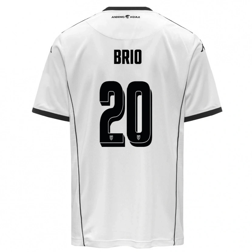 Danxen Criança Camisola Alessandro Brio #20 Branco Preto Principal 2025/26 Camisa Brasil