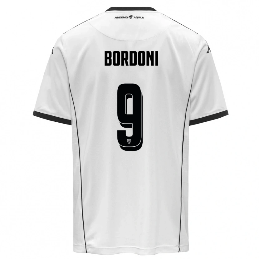 Danxen Criança Camisola Cristian Bordoni #9 Branco Preto Principal 2025/26 Camisa Brasil