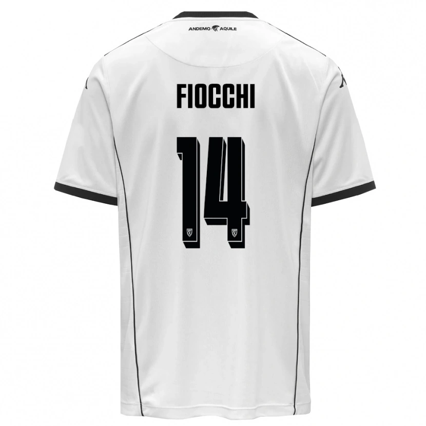 Danxen Criança Camisola Marco Fiocchi #14 Branco Preto Principal 2025/26 Camisa Brasil