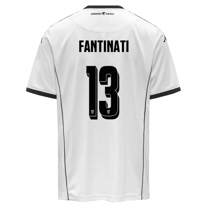 Danxen Criança Camisola Christian Fantinati #13 Branco Preto Principal 2025/26 Camisa Brasil