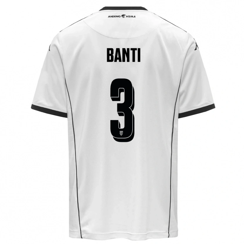 Danxen Criança Camisola Alessandro Banti #3 Branco Preto Principal 2025/26 Camisa Brasil