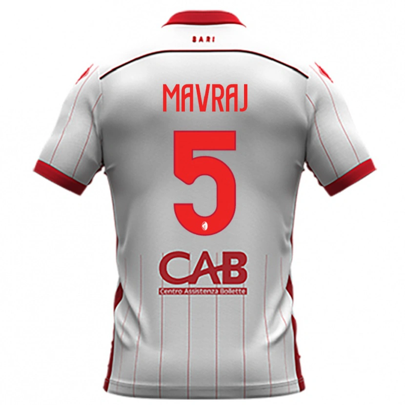 Danxen Criança Camisola Indrit Mavraj #5 Branco Vermelho Principal 2025/26 Camisa Brasil