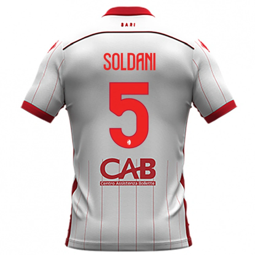 Danxen Criança Camisola Mauro Soldani #5 Branco Vermelho Principal 2025/26 Camisa Brasil