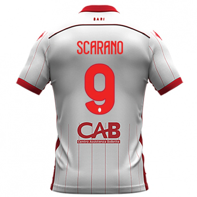 Danxen Criança Camisola Giuseppe Scarano #9 Branco Vermelho Principal 2025/26 Camisa Brasil