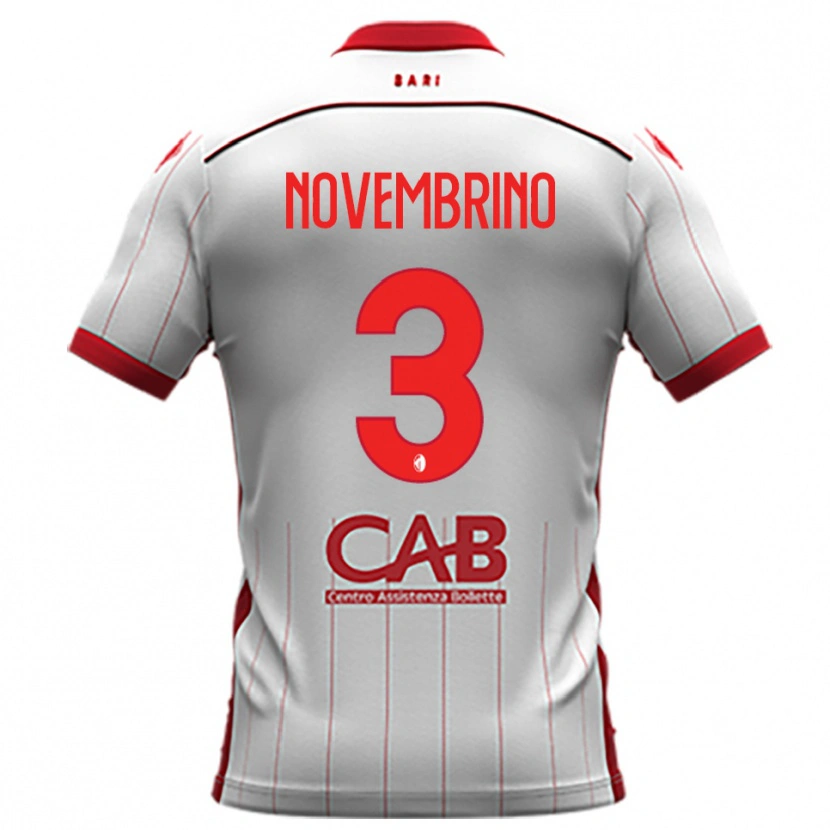 Danxen Criança Camisola Gioele Novembrino #3 Branco Vermelho Principal 2025/26 Camisa Brasil