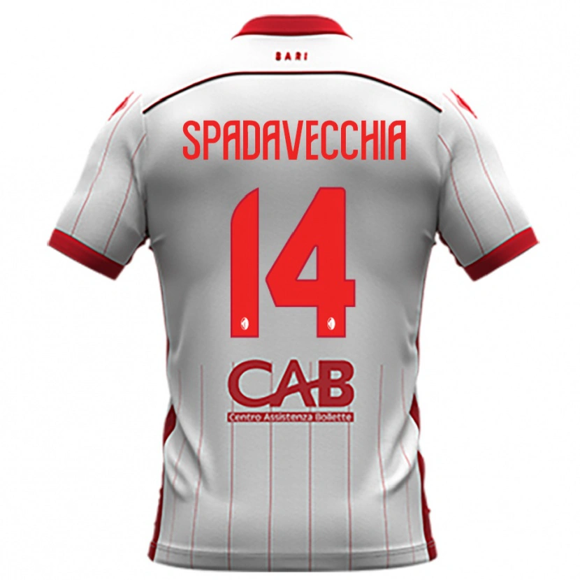 Danxen Criança Camisola Pantaleo Spadavecchia #14 Branco Vermelho Principal 2025/26 Camisa Brasil