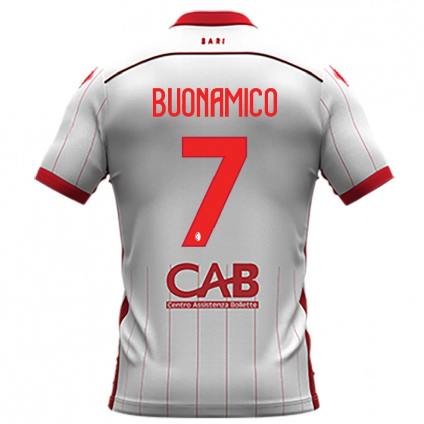 Danxen Criança Camisola Alessandro Buonamico #7 Branco Vermelho Principal 2025/26 Camisa Brasil