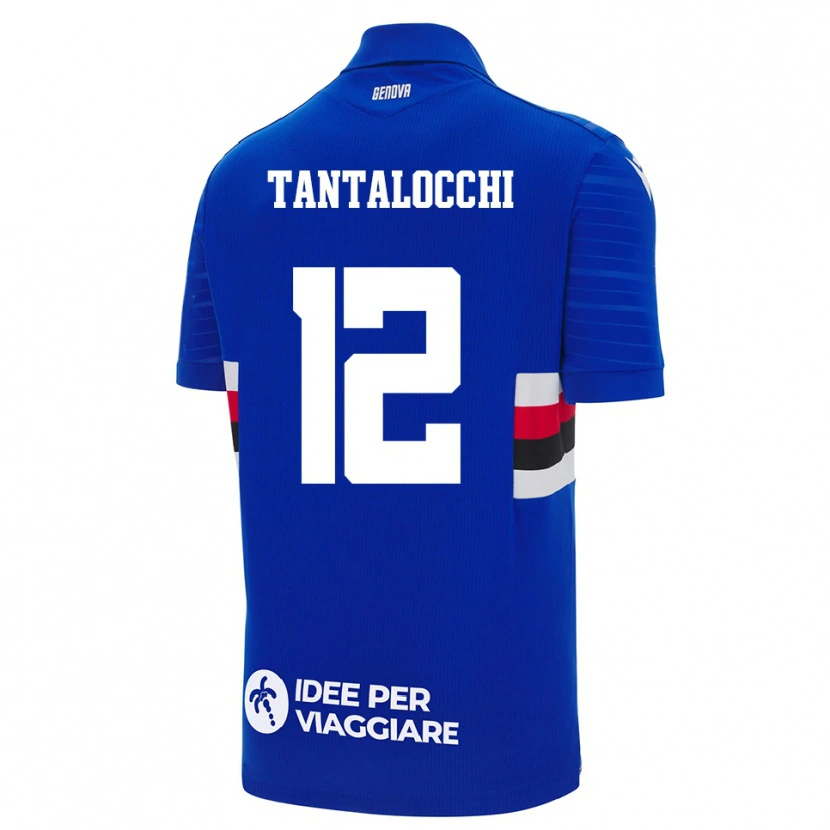 Danxen Criança Camisola Elia Tantalocchi #12 Azul Branco Principal 2025/26 Camisa Brasil
