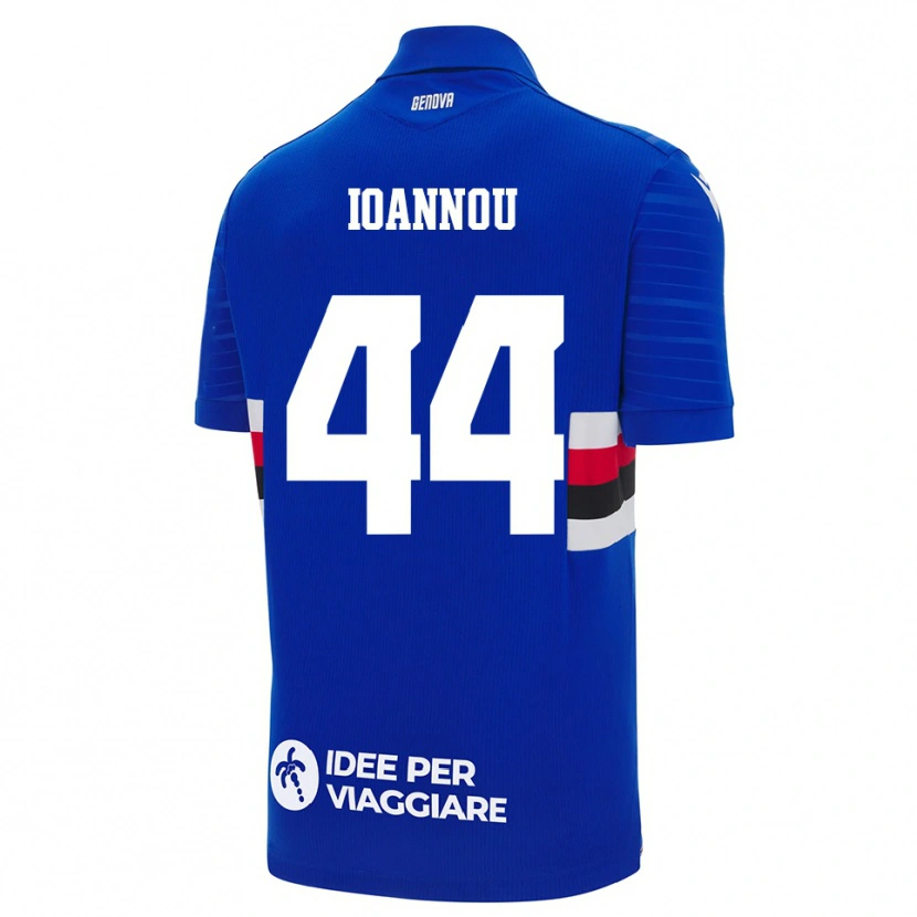 Danxen Criança Camisola Nikolas Ioannou #44 Azul Branco Principal 2025/26 Camisa Brasil