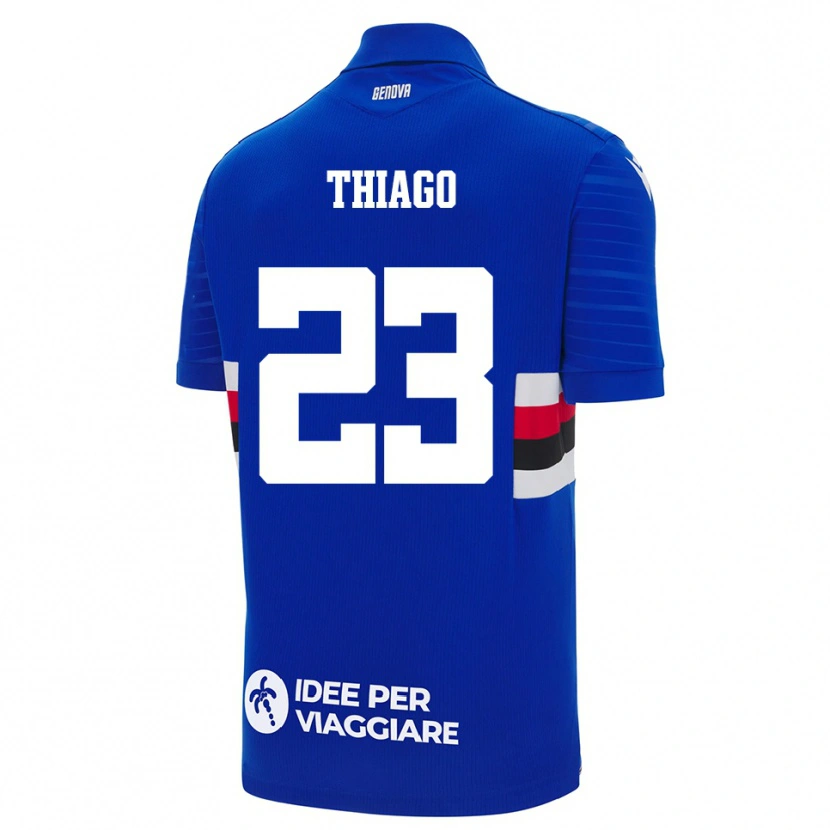 Danxen Criança Camisola Thiago #23 Azul Branco Principal 2025/26 Camisa Brasil