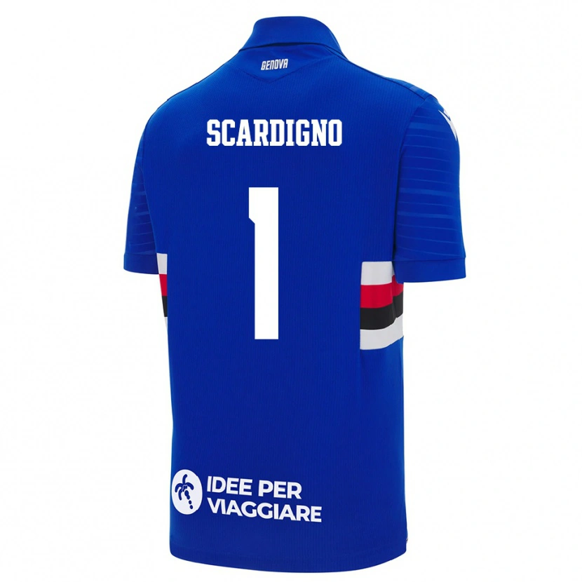 Danxen Criança Camisola Nicholas Scardigno #1 Azul Branco Principal 2025/26 Camisa Brasil