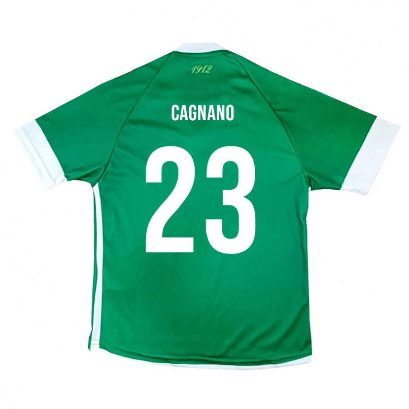 Danxen Criança Camisola Andrea Cagnano #23 Verde Branco Principal 2025/26 Camisa Brasil