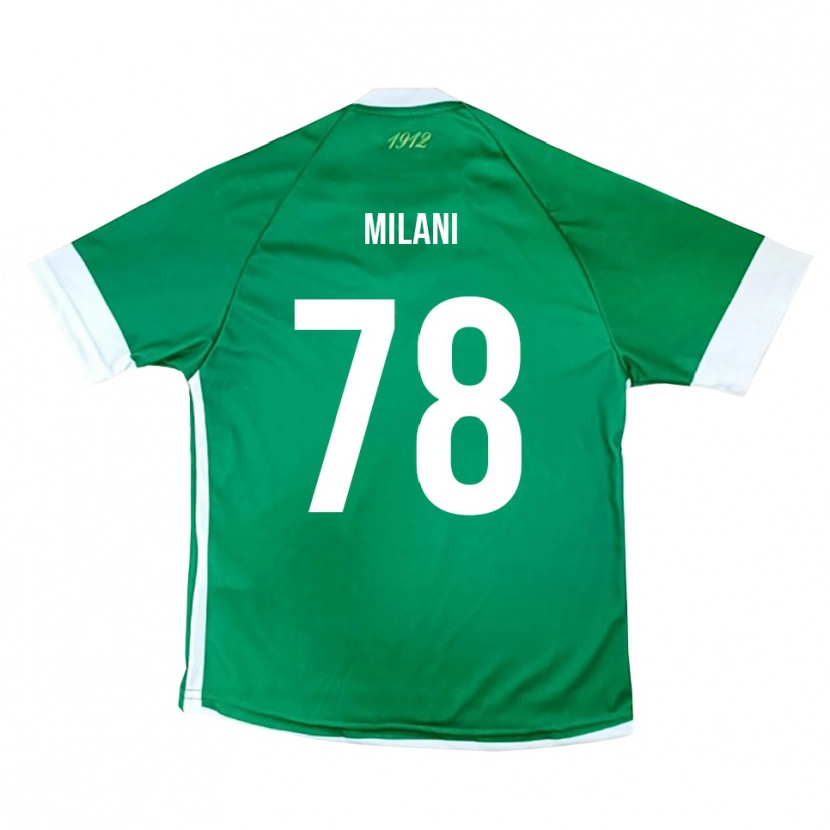 Danxen Criança Camisola Alessandro Milani #78 Verde Branco Principal 2025/26 Camisa Brasil