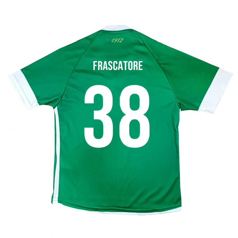 Danxen Criança Camisola Paolo Frascatore #38 Verde Branco Principal 2025/26 Camisa Brasil