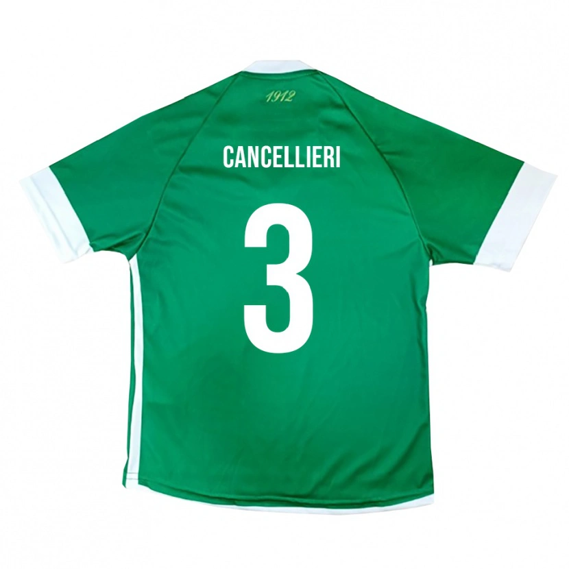 Danxen Criança Camisola Damiano Cancellieri #3 Verde Branco Principal 2025/26 Camisa Brasil