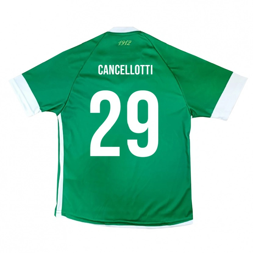 Danxen Criança Camisola Tommaso Cancellotti #29 Verde Branco Principal 2025/26 Camisa Brasil
