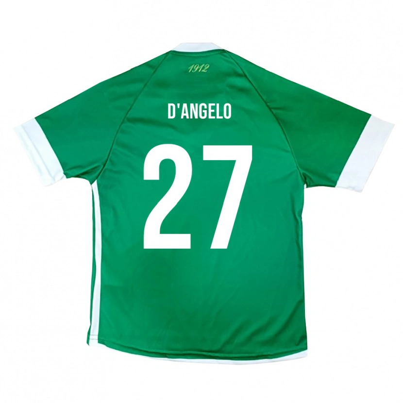 Danxen Criança Camisola Sonny D'angelo #27 Verde Branco Principal 2025/26 Camisa Brasil