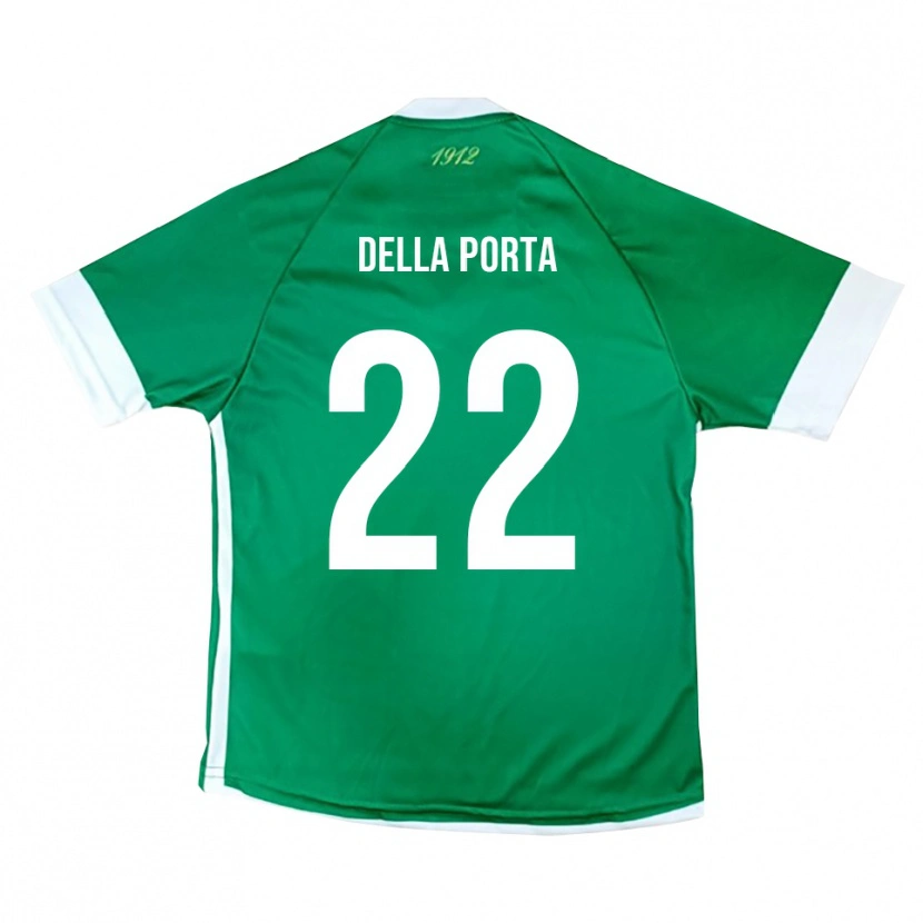 Danxen Criança Camisola Simone Della Porta #22 Verde Branco Principal 2025/26 Camisa Brasil