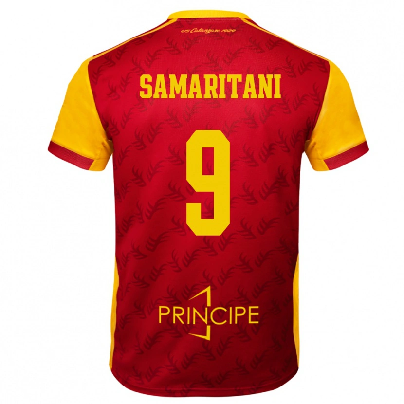 Danxen Criança Camisola Cristian Samaritani #9 Amarelo Vermelho Principal 2025/26 Camisa Brasil