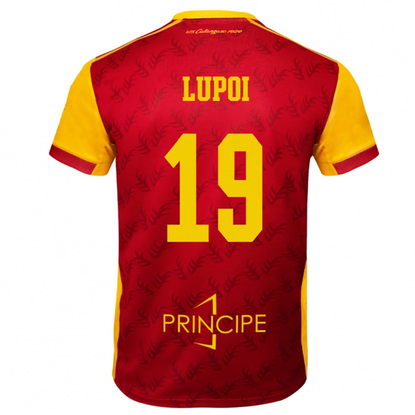 Danxen Criança Camisola Daniele Lupoi #19 Amarelo Vermelho Principal 2025/26 Camisa Brasil