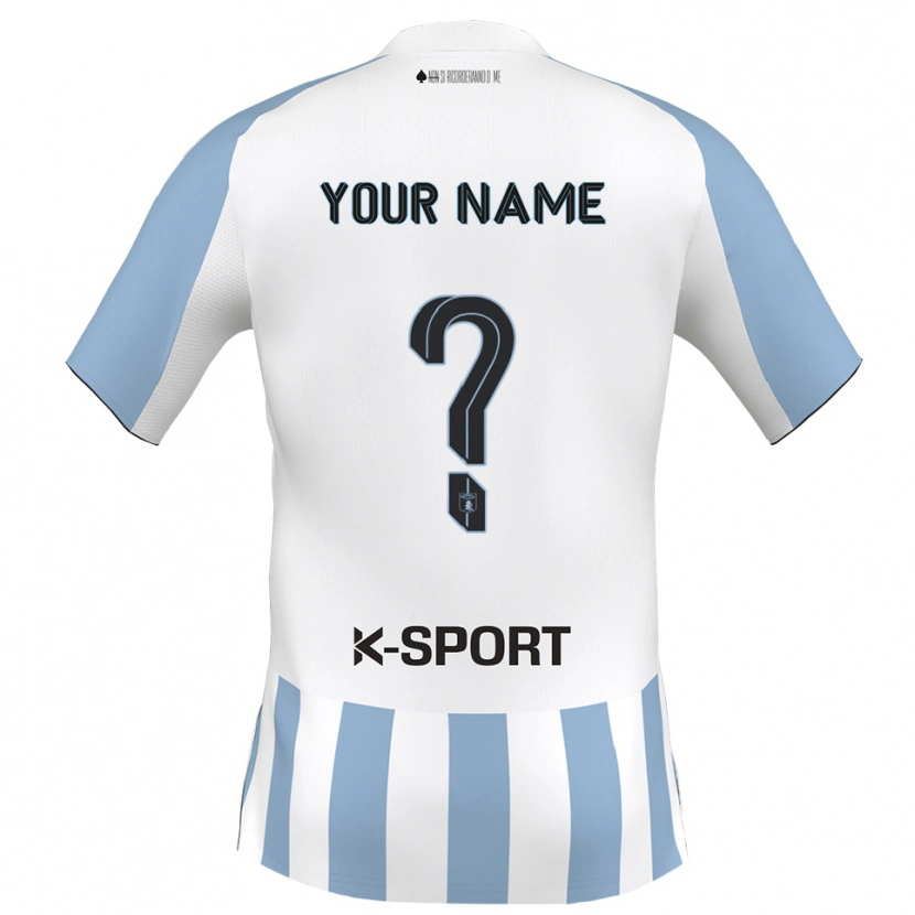 Danxen Criança Camisola Seu Nome #0 Branco Azul Celeste Principal 2025/26 Camisa Brasil