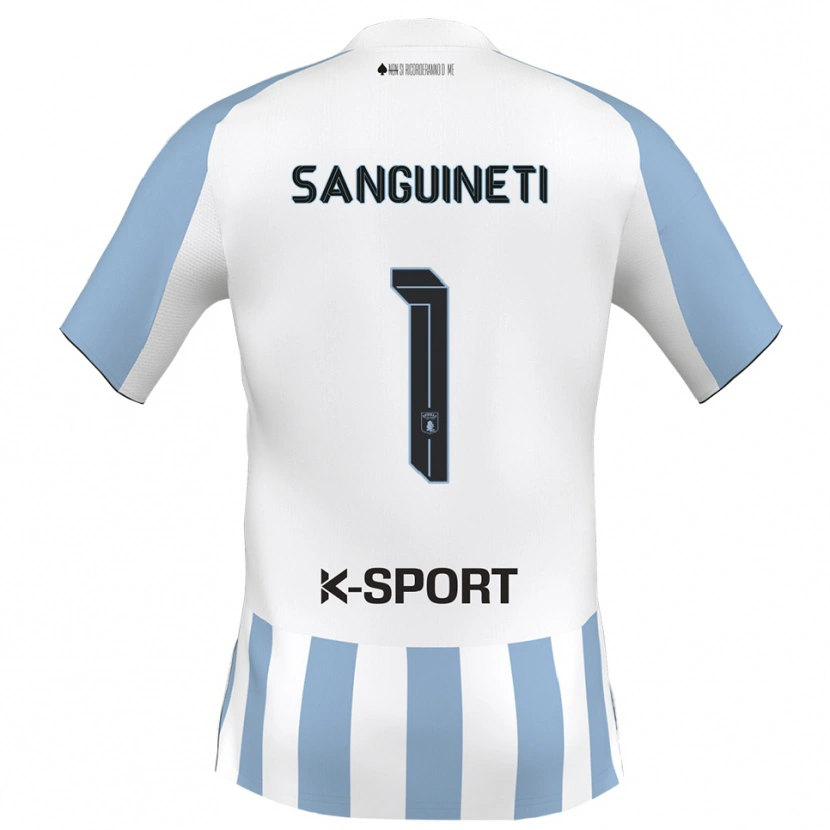 Danxen Criança Camisola Michele Sanguineti #1 Branco Azul Celeste Principal 2025/26 Camisa Brasil