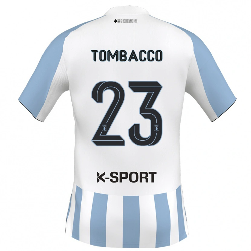 Danxen Criança Camisola Federico Tombacco #23 Branco Azul Celeste Principal 2025/26 Camisa Brasil