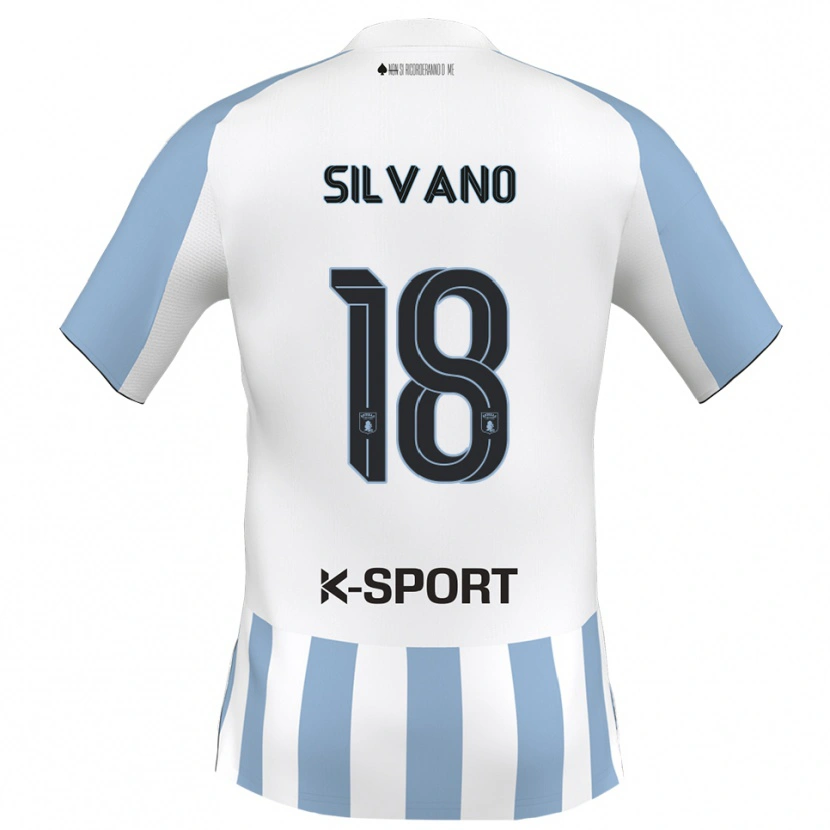 Danxen Criança Camisola Matteo Silvano #18 Branco Azul Celeste Principal 2025/26 Camisa Brasil