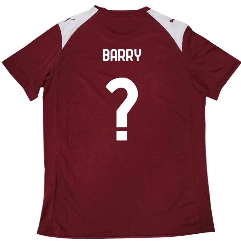 Danxen Criança Camisola Sammy Barry #0 Borgonha Branco Principal 2025/26 Camisa Brasil
