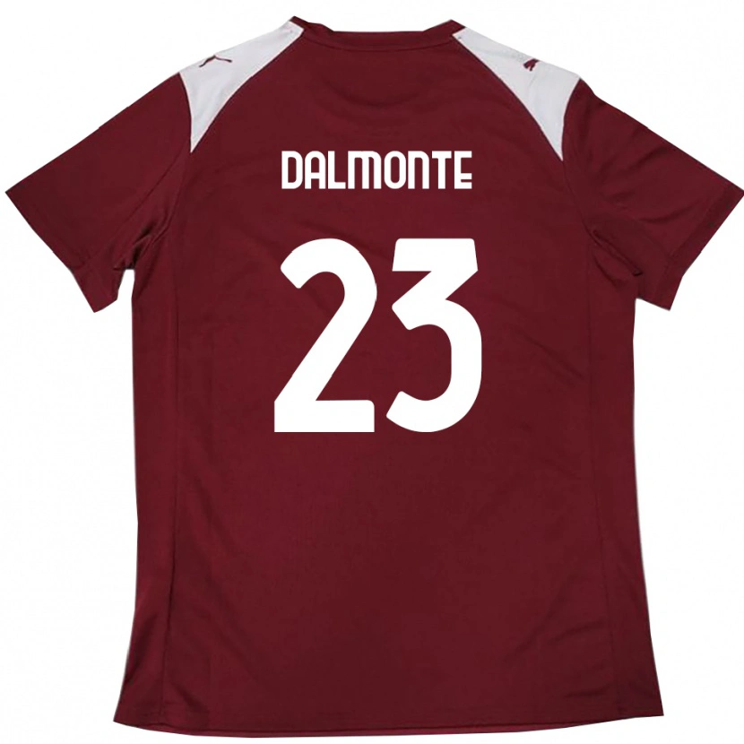 Danxen Criança Camisola Nicola Dalmonte #23 Borgonha Branco Principal 2025/26 Camisa Brasil
