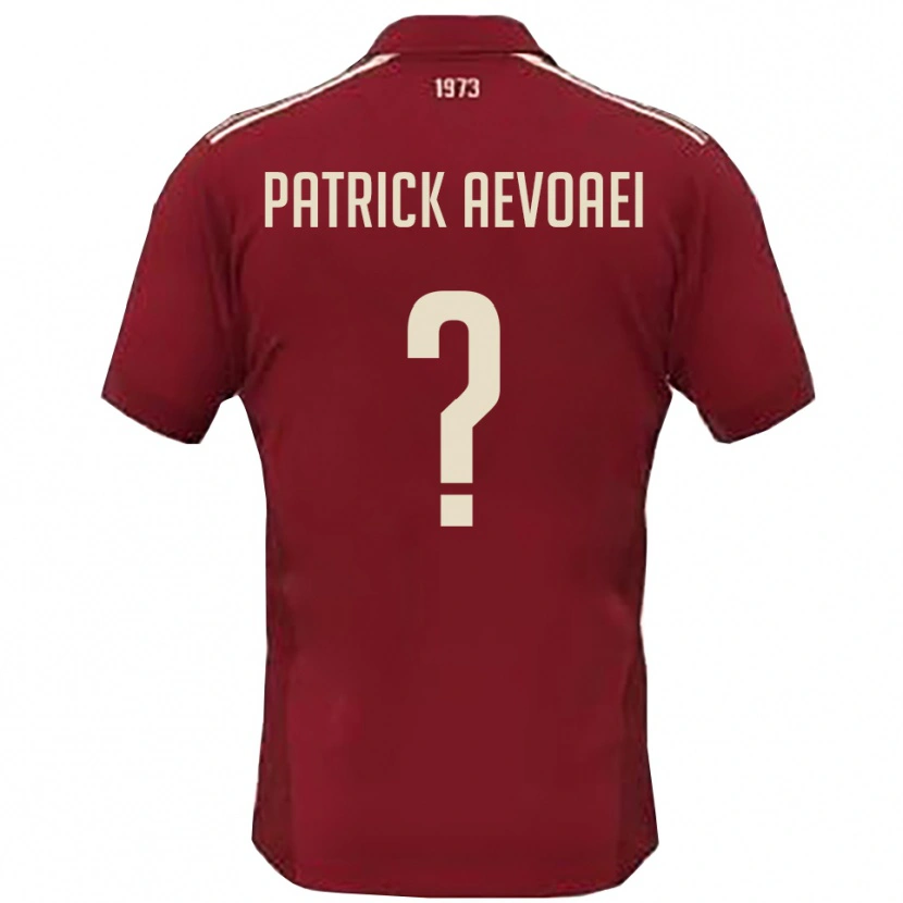 Danxen Criança Camisola Denis Patrick Aevoaei #0 Borgonha Branco Principal 2025/26 Camisa Brasil