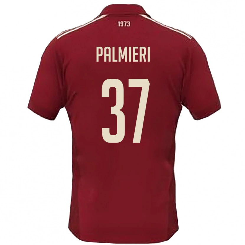 Danxen Criança Camisola Riccardo Palmieri #37 Borgonha Branco Principal 2025/26 Camisa Brasil