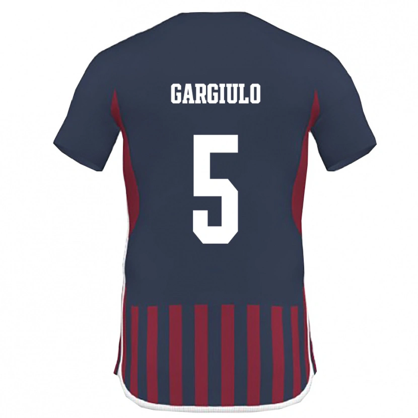 Danxen Criança Camisola Mario Gargiulo #5 Marinho Vermelho Principal 2025/26 Camisa Brasil