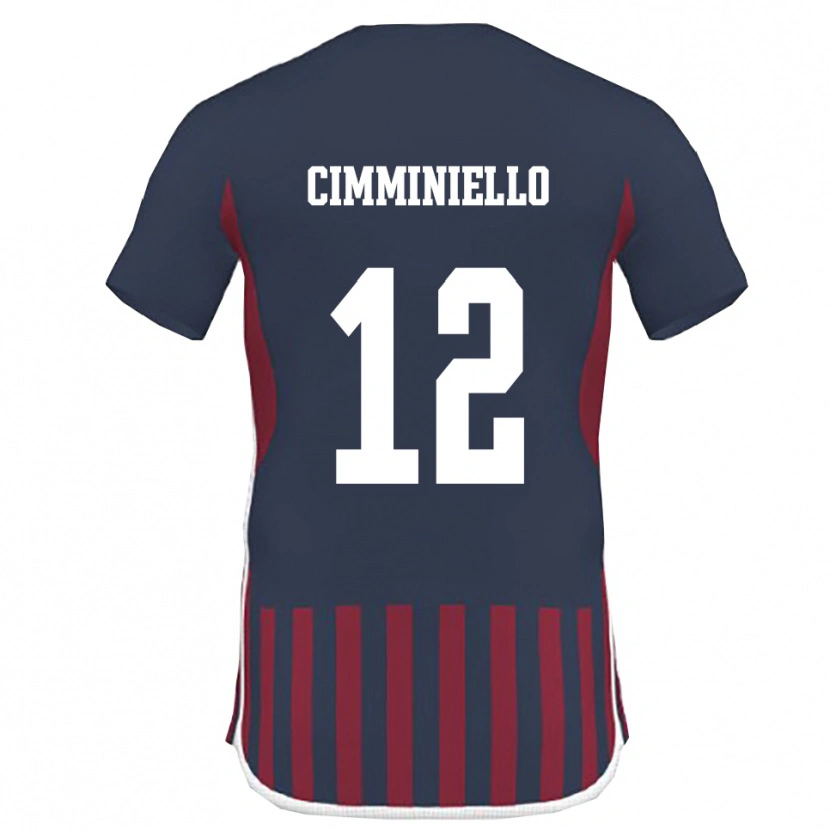 Danxen Criança Camisola Leon Cimminiello #12 Marinho Vermelho Principal 2025/26 Camisa Brasil