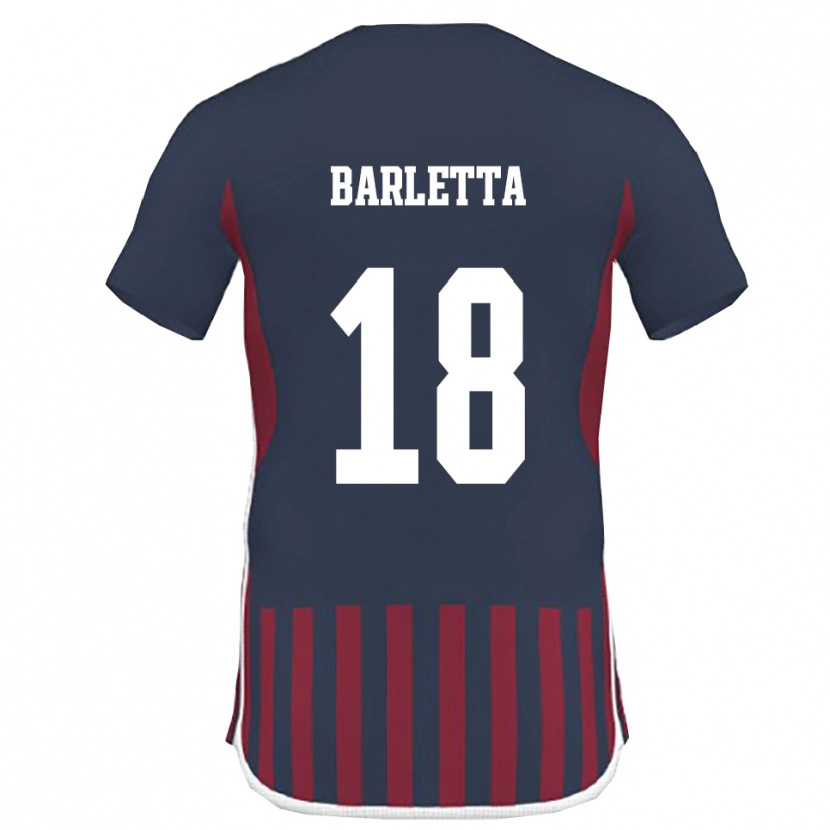 Danxen Criança Camisola Emanuele Barletta #18 Marinho Vermelho Principal 2025/26 Camisa Brasil
