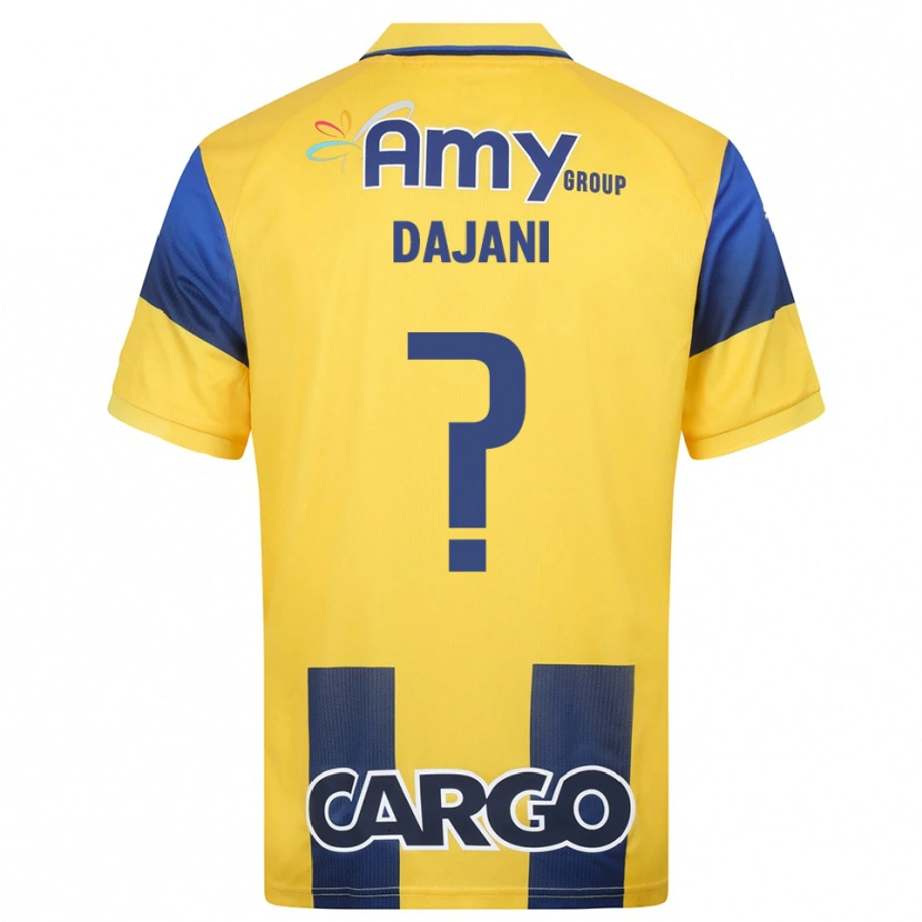 Danxen Criança Camisola Ben Dajani #0 Amarelo Marinho Principal 2025/26 Camisa Brasil