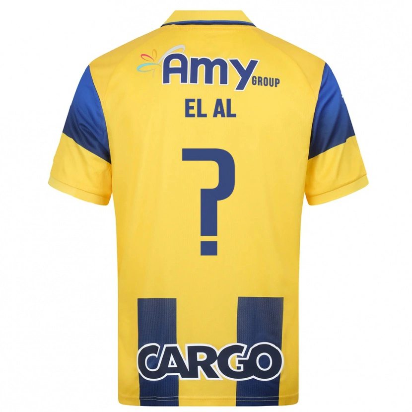 Danxen Criança Camisola Tom El Al #0 Amarelo Marinho Principal 2025/26 Camisa Brasil