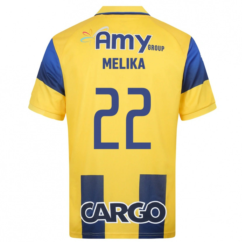 Danxen Criança Camisola Ofek Melika #22 Amarelo Marinho Principal 2025/26 Camisa Brasil