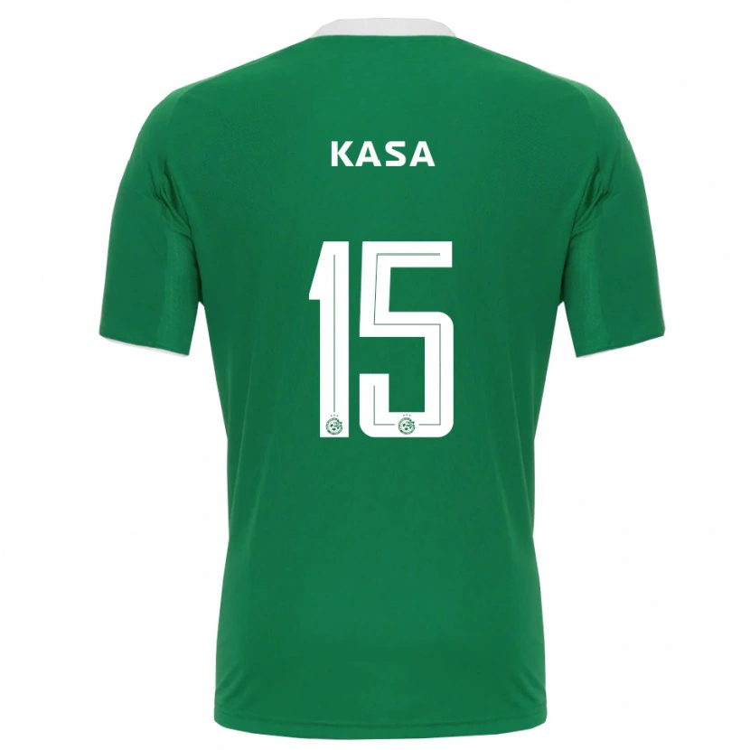 Danxen Criança Camisola Lior Kassa #15 Verde Branco Principal 2025/26 Camisa Brasil