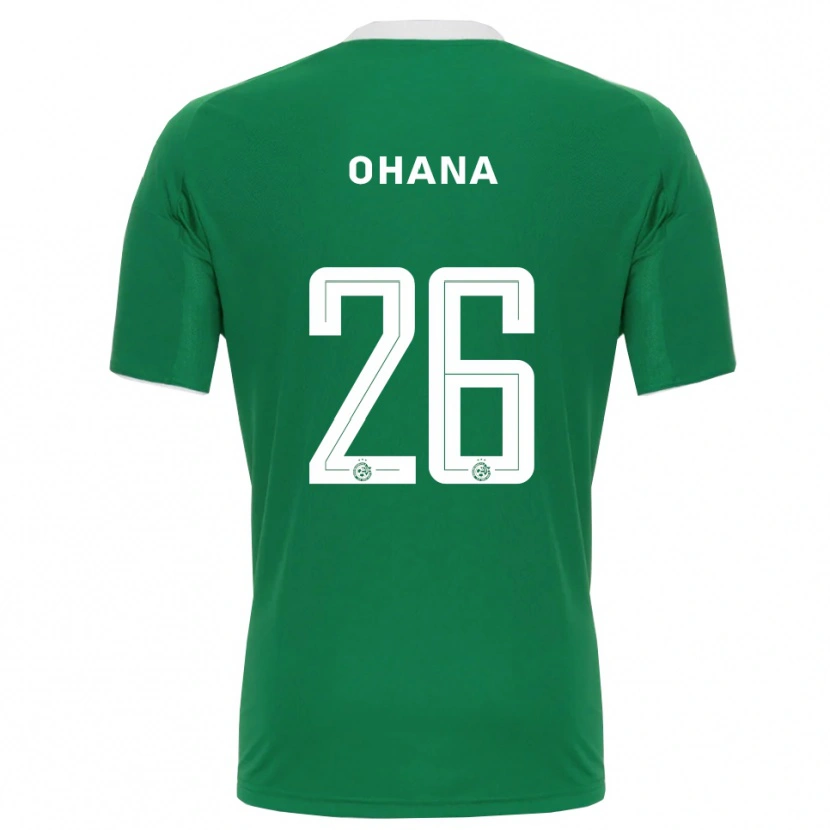 Danxen Criança Camisola Michael Ohana #26 Verde Branco Principal 2025/26 Camisa Brasil
