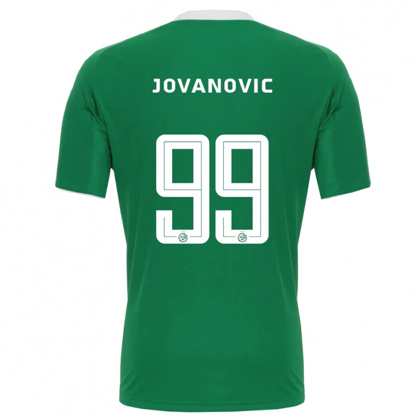 Danxen Criança Camisola Djordje Jovanovic #99 Verde Branco Principal 2025/26 Camisa Brasil