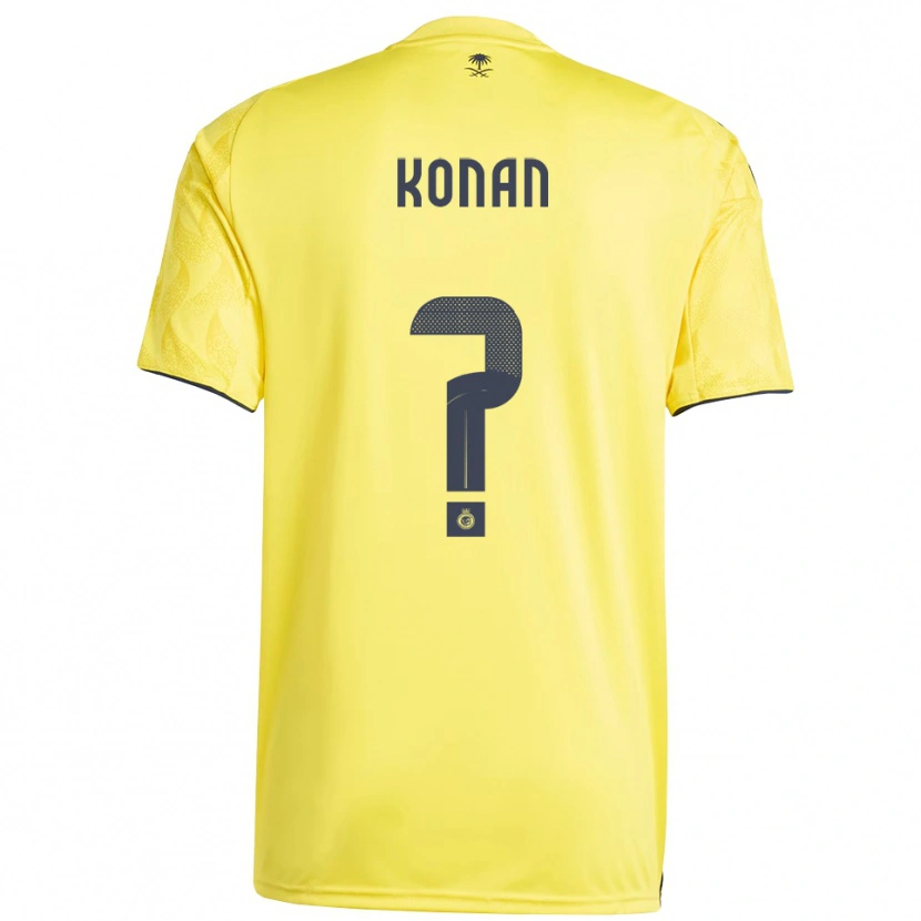 Danxen Criança Camisola Ghislain Konan #0 Amarelo Preto Principal 2025/26 Camisa Brasil