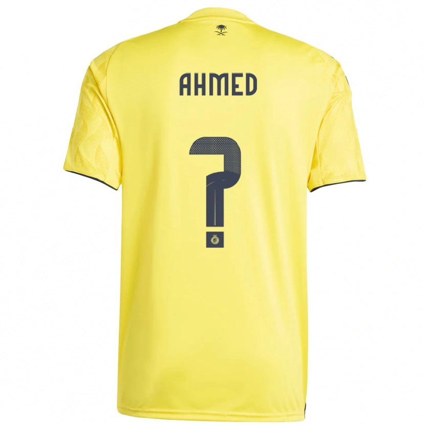Danxen Criança Camisola Al Anood Ahmed #0 Amarelo Preto Principal 2025/26 Camisa Brasil
