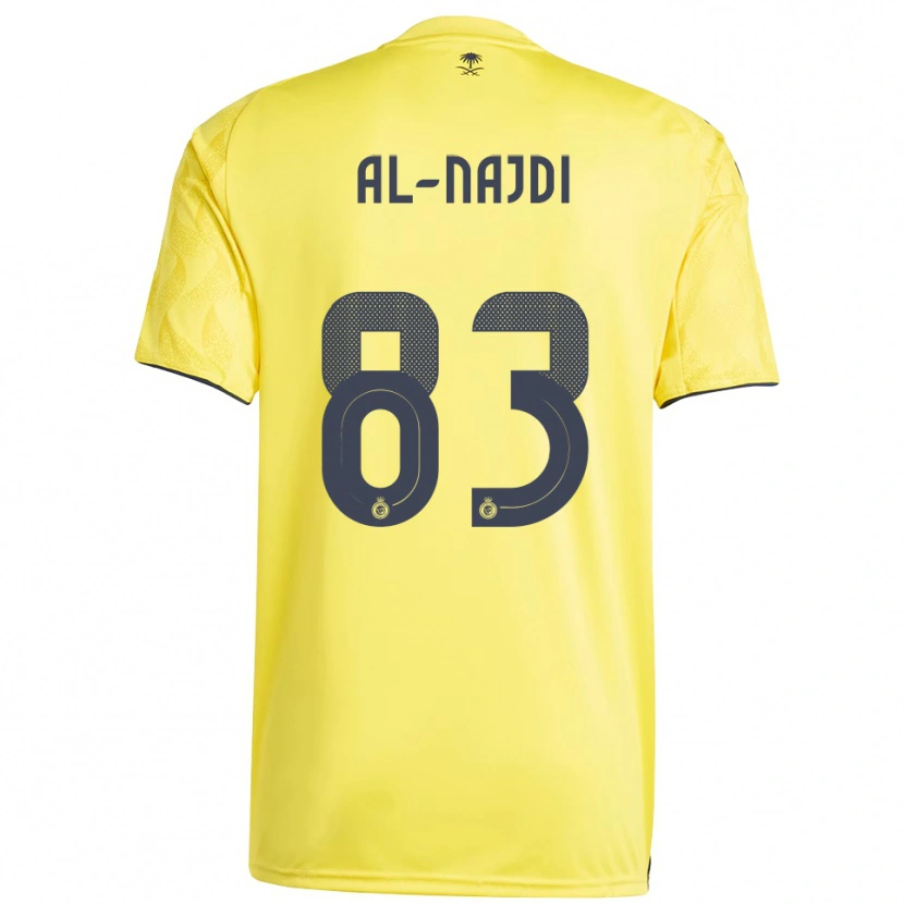 Danxen Criança Camisola Salem Al-Najdi #83 Amarelo Preto Principal 2025/26 Camisa Brasil