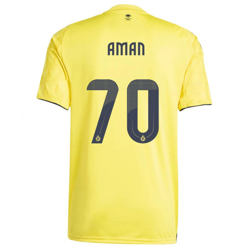 Danxen Criança Camisola Awad Aman #70 Amarelo Preto Principal 2025/26 Camisa Brasil